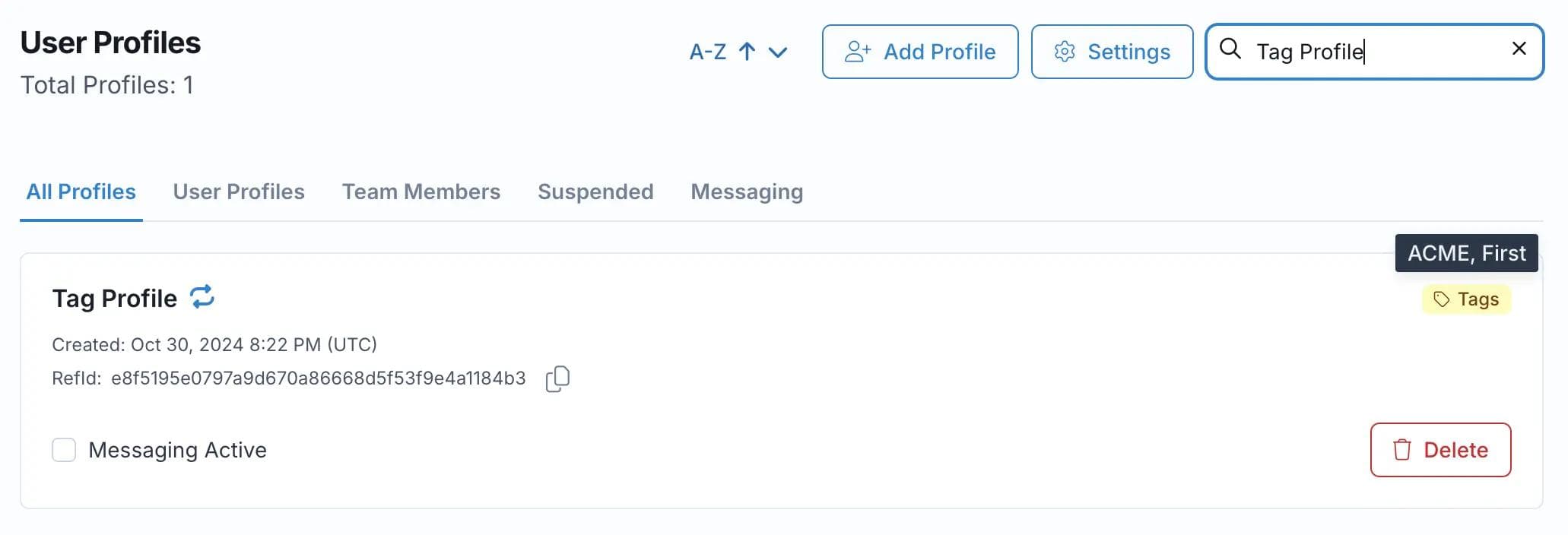 Ayrshare User Profile Tagging
