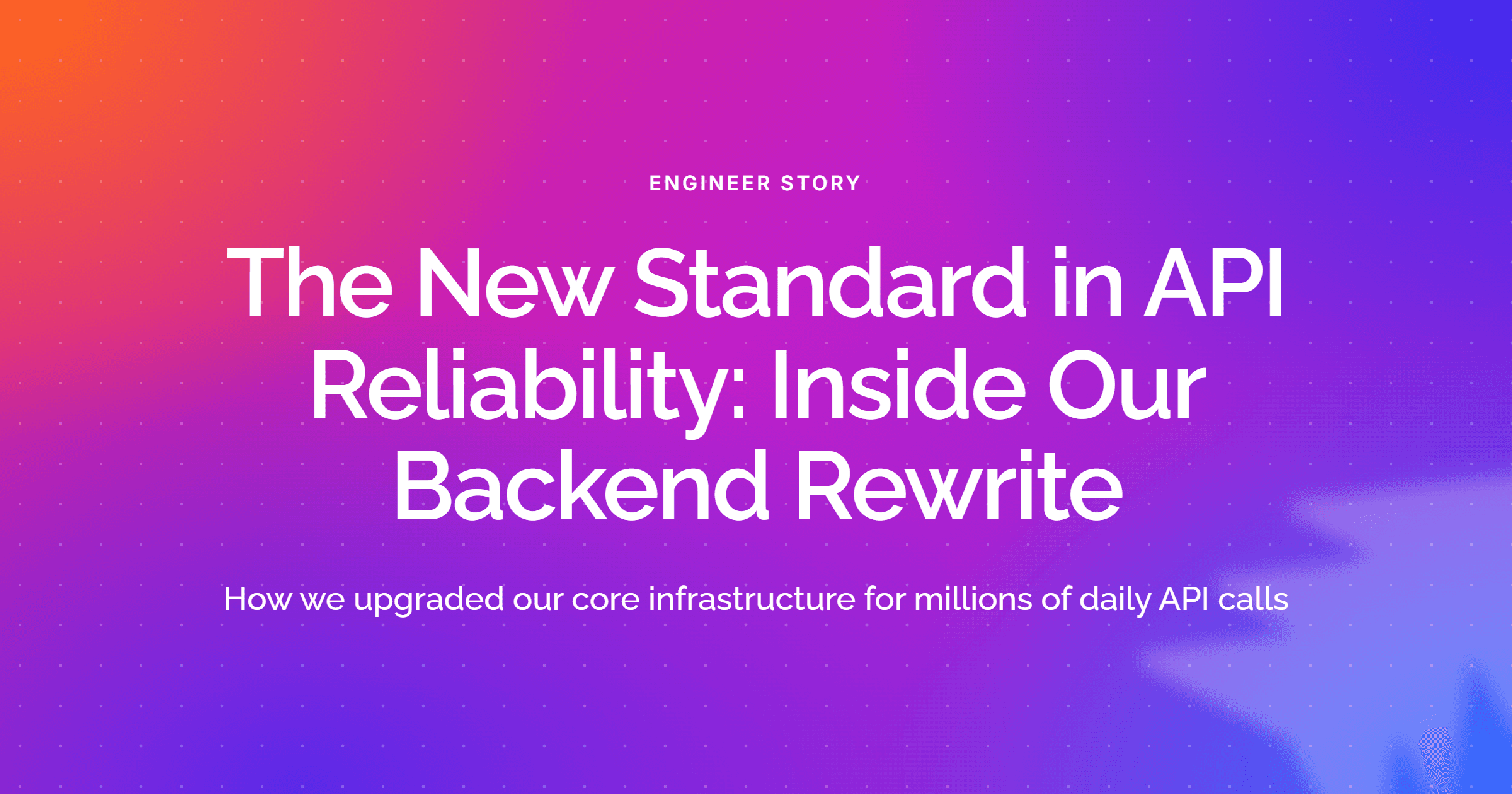 How we rebuilt the Ayrshare API backend