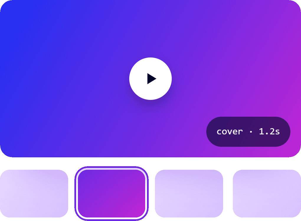 Custom video thumbnails