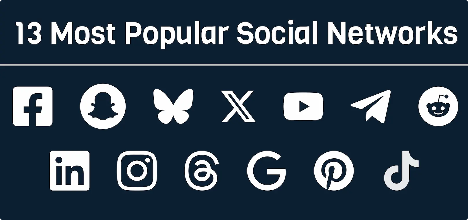 13 most popular social networks