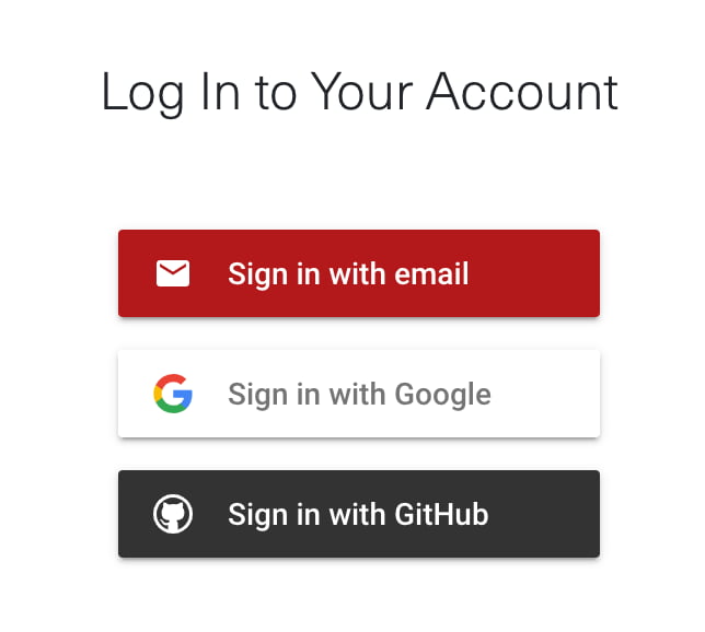 An example of the Social Login API