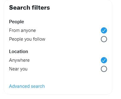 Twitter search