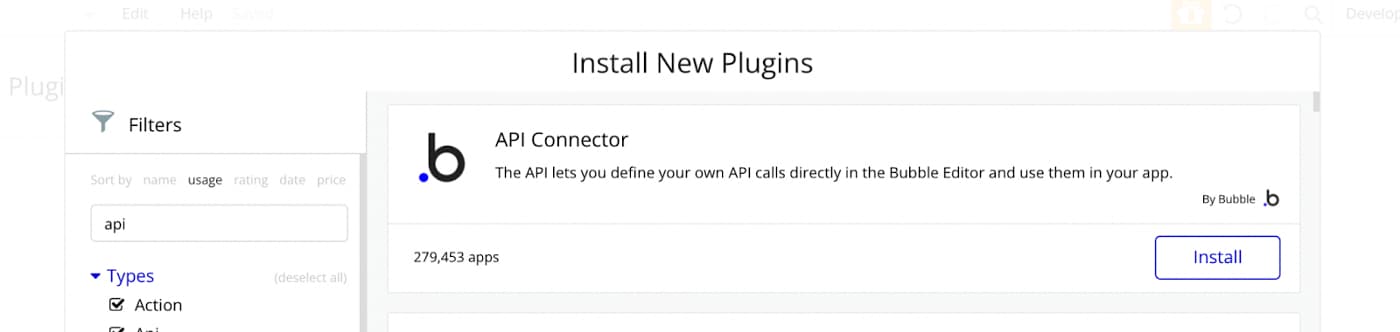 API Connector Bubble Install