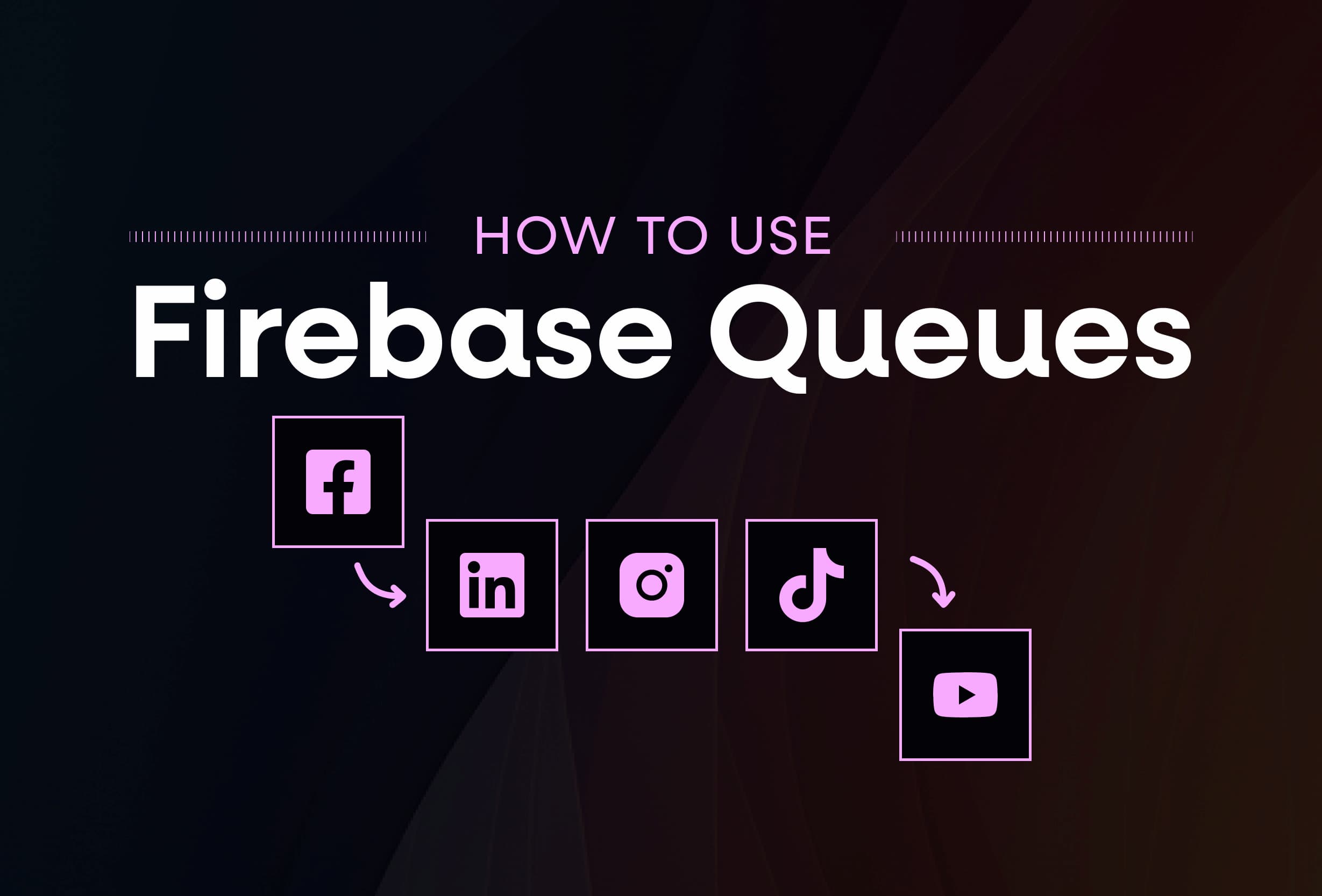 How to use firebase queues.