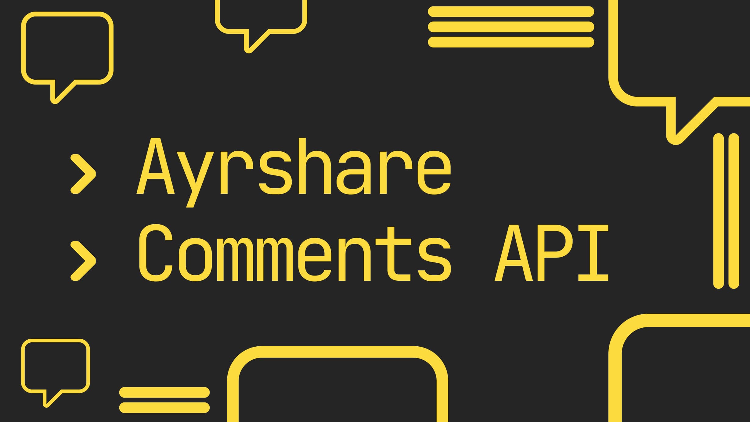 نحوه استفاده از نقطه پایان API نظرات Ayrshare نحوه استفاده از نقطه پایان API نظرات Ayrshare