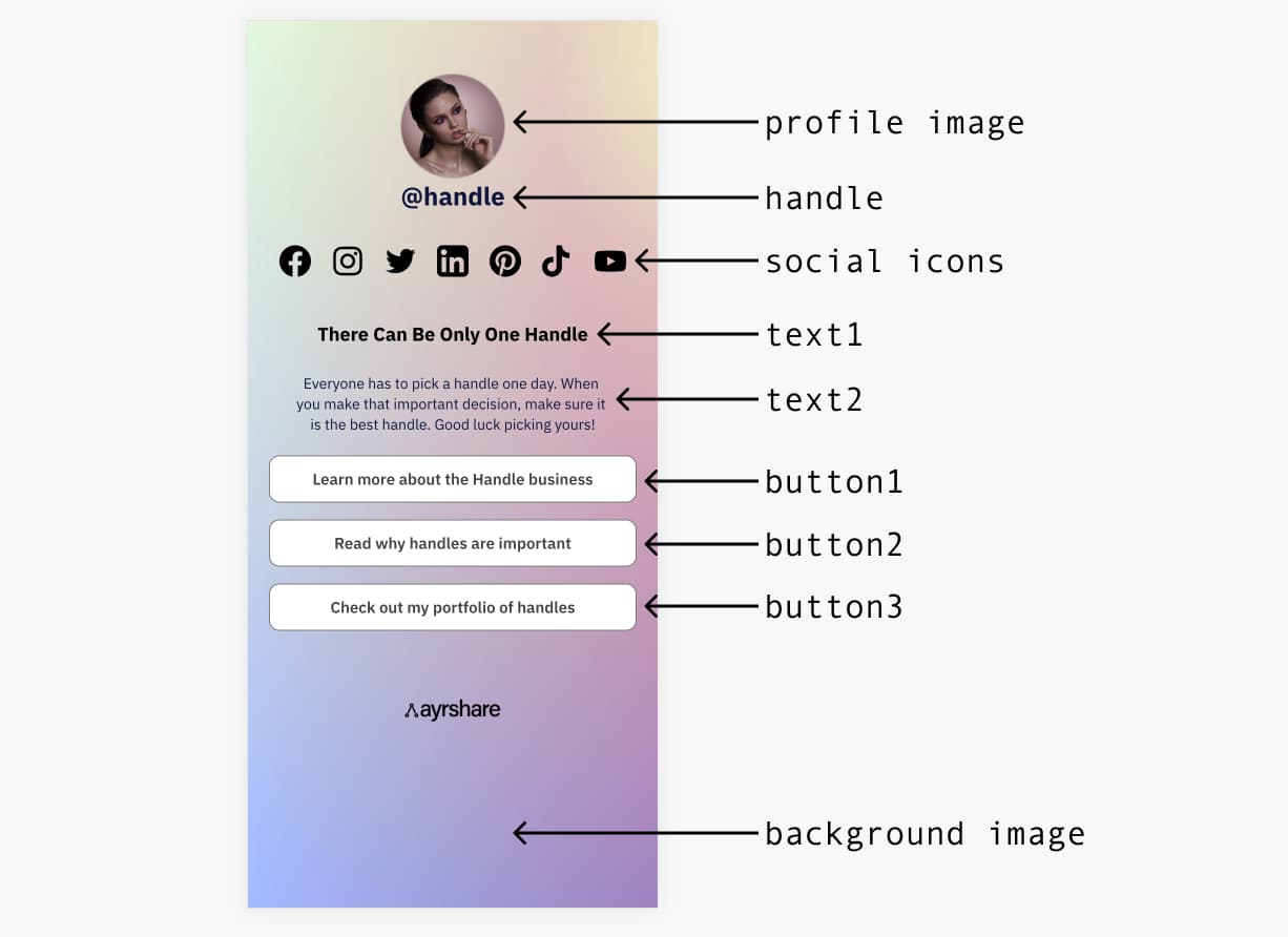 ayrlink API fields