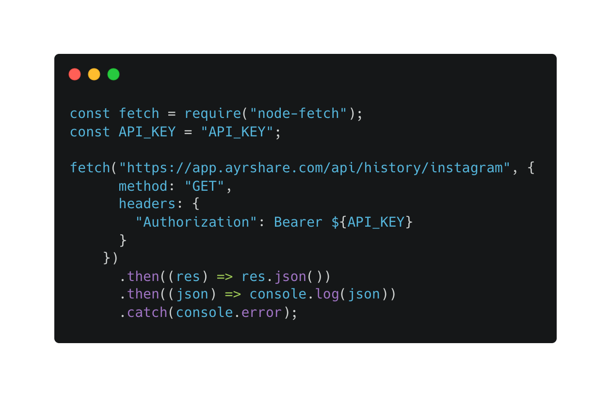 social media history api social media history api