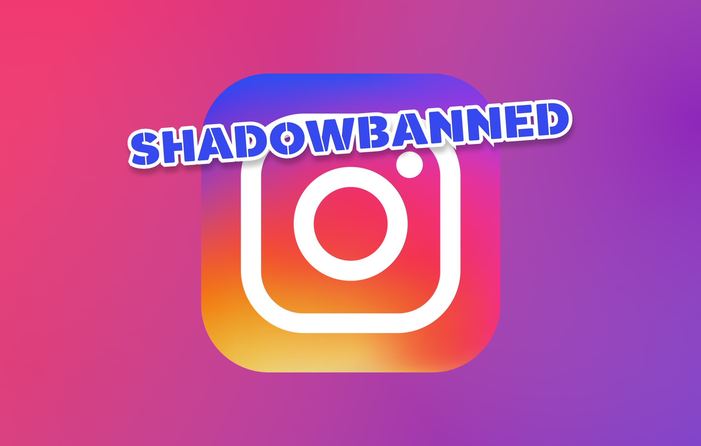Shadowbanned instagram logo.