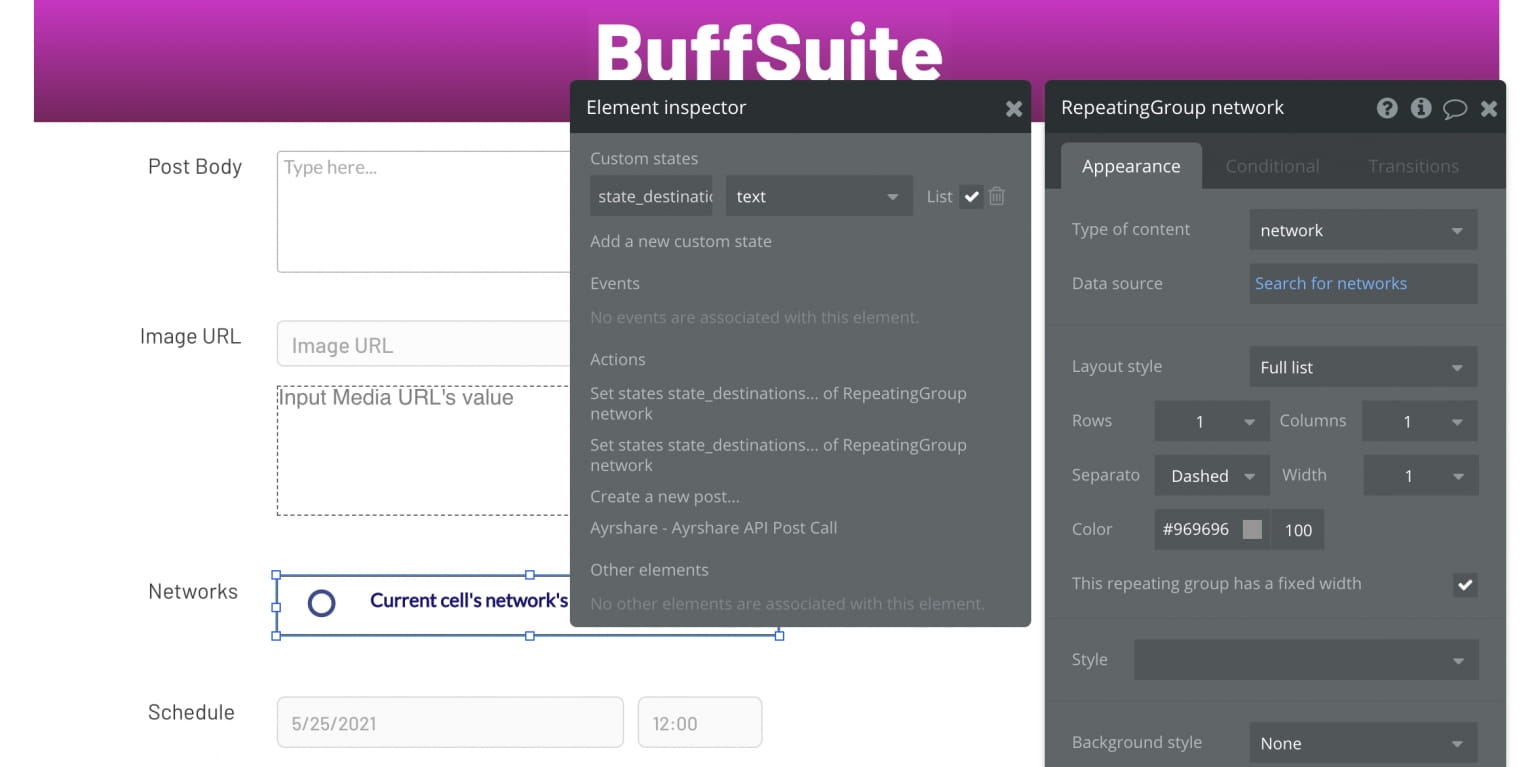 BuffSuite Post Scheduling