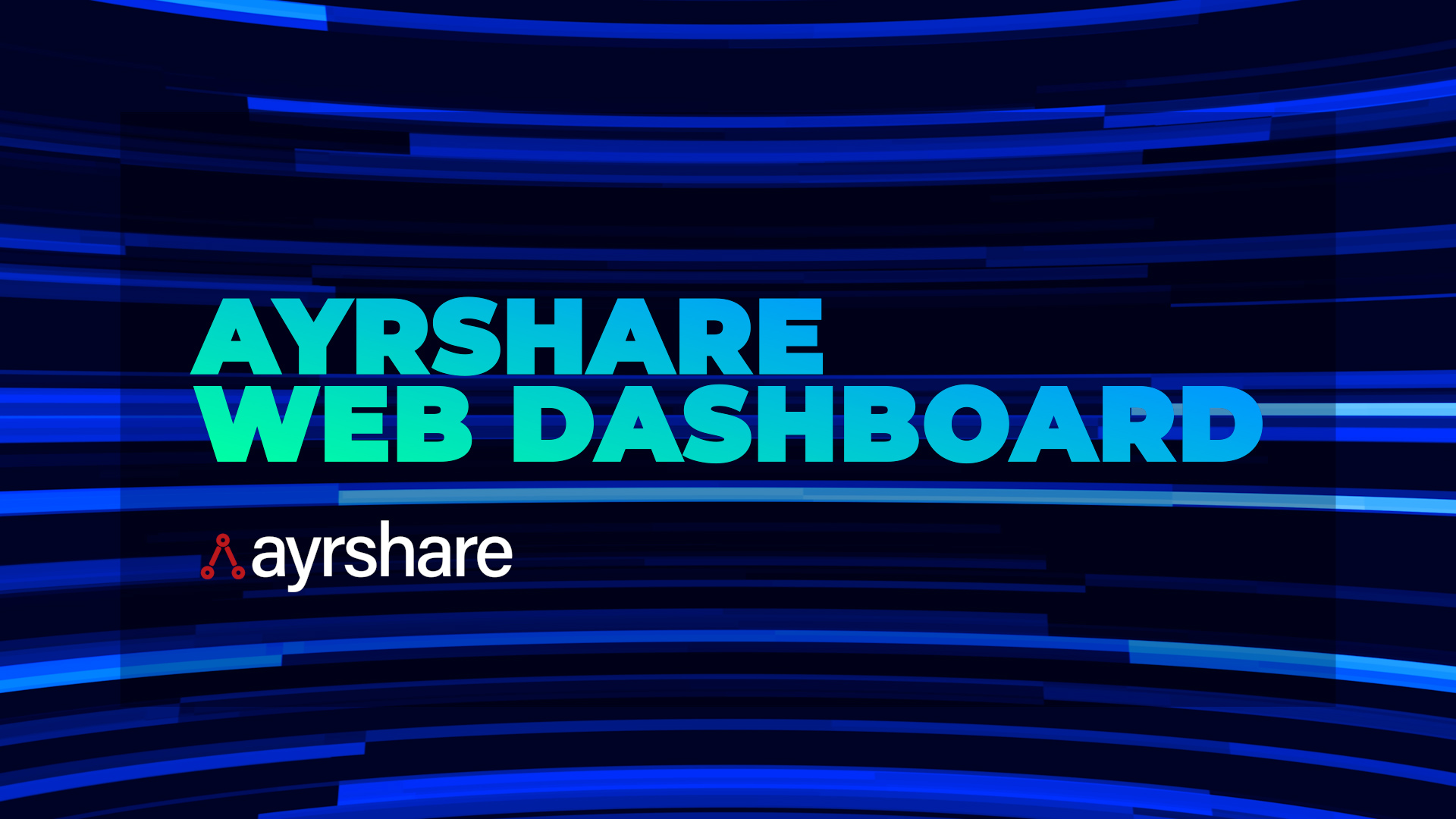 Ayshare web dashboard.