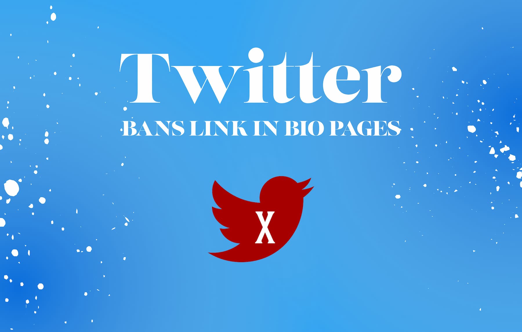 Twitter bans link in bio
