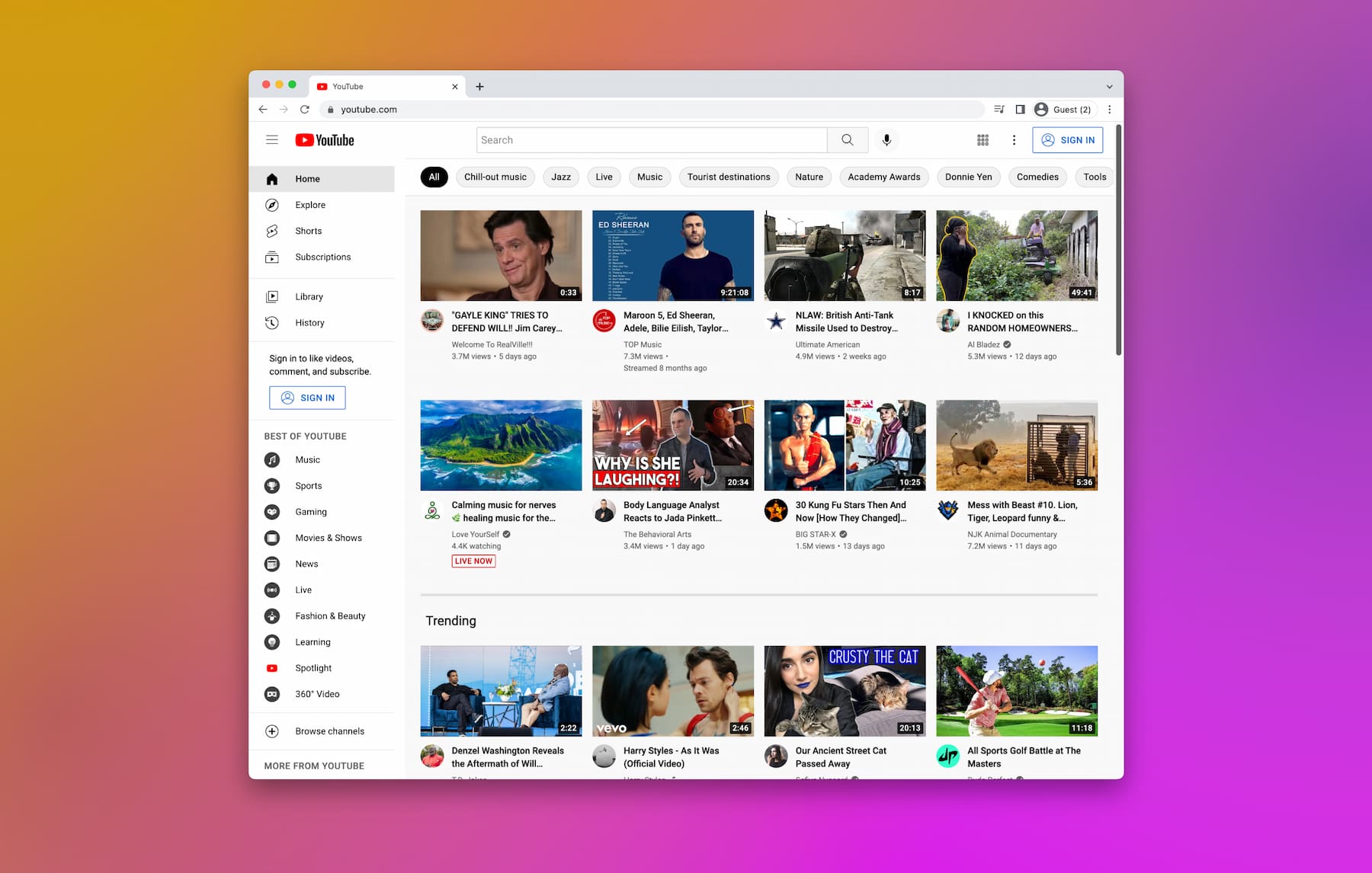 Connecting the YouTube API